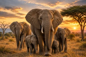 Why do elephants never forget? African elephant family